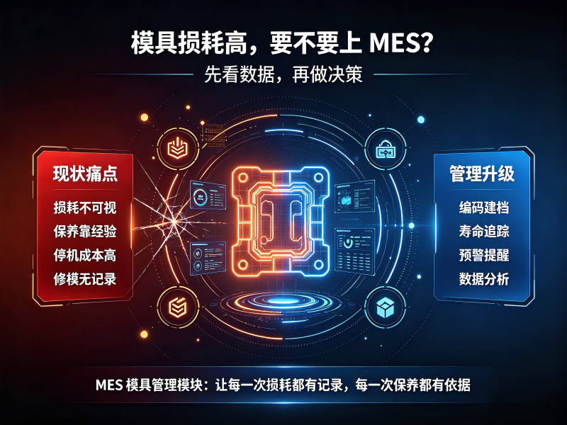 注塑车间模具损耗高，要不要上MES模具管理模块？