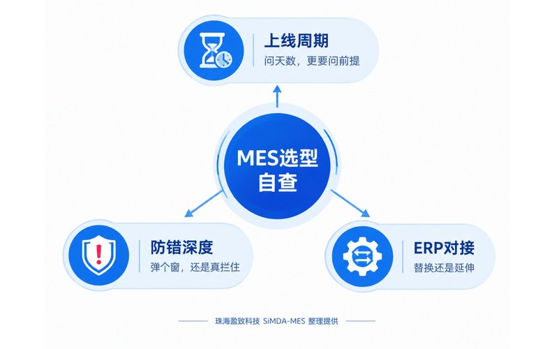 MES系统哪家好？先分清4类供应商，再看上线周期、防错深度、ERP对接三条标准