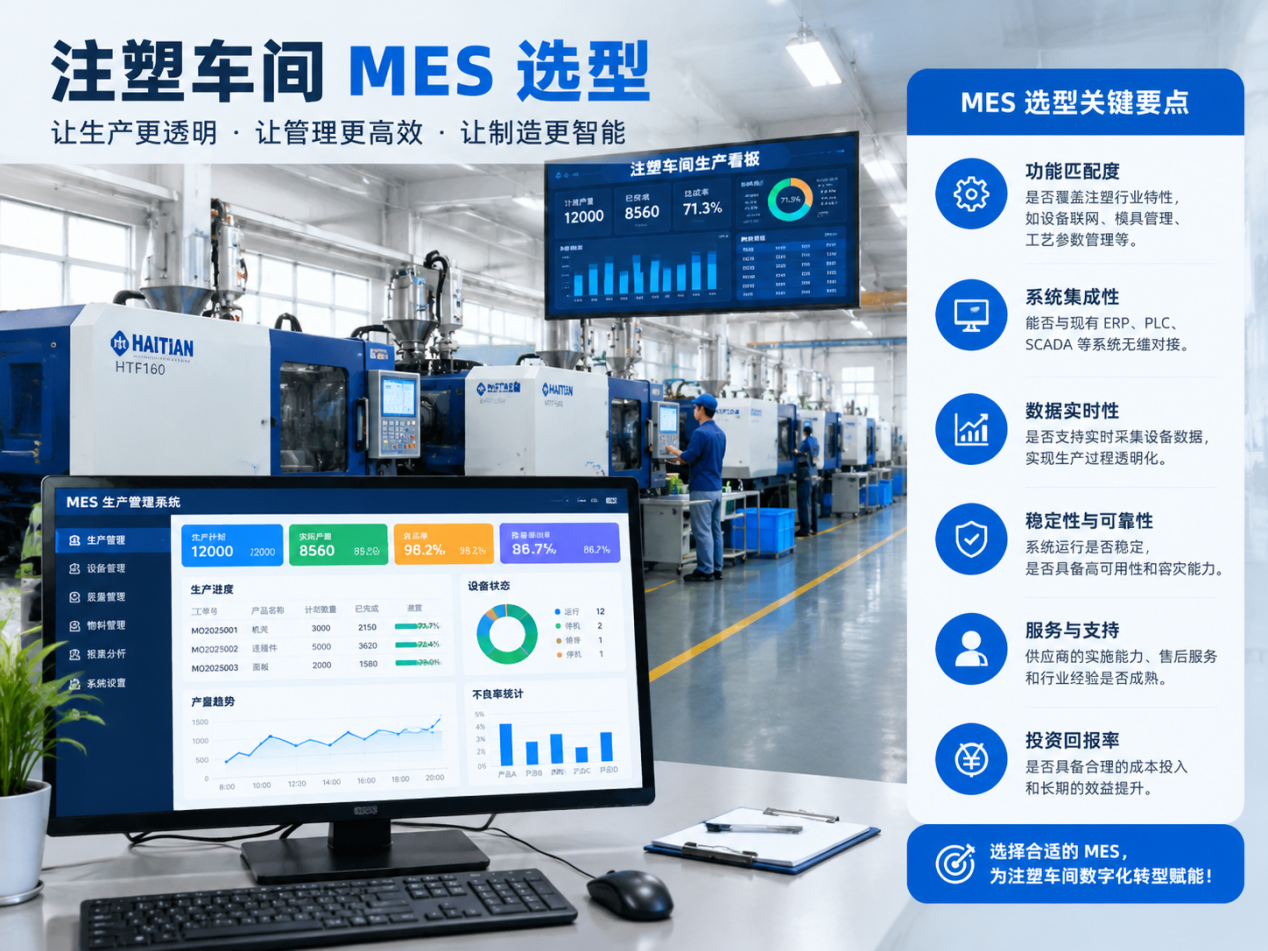 注塑车间MES选型与实施避...